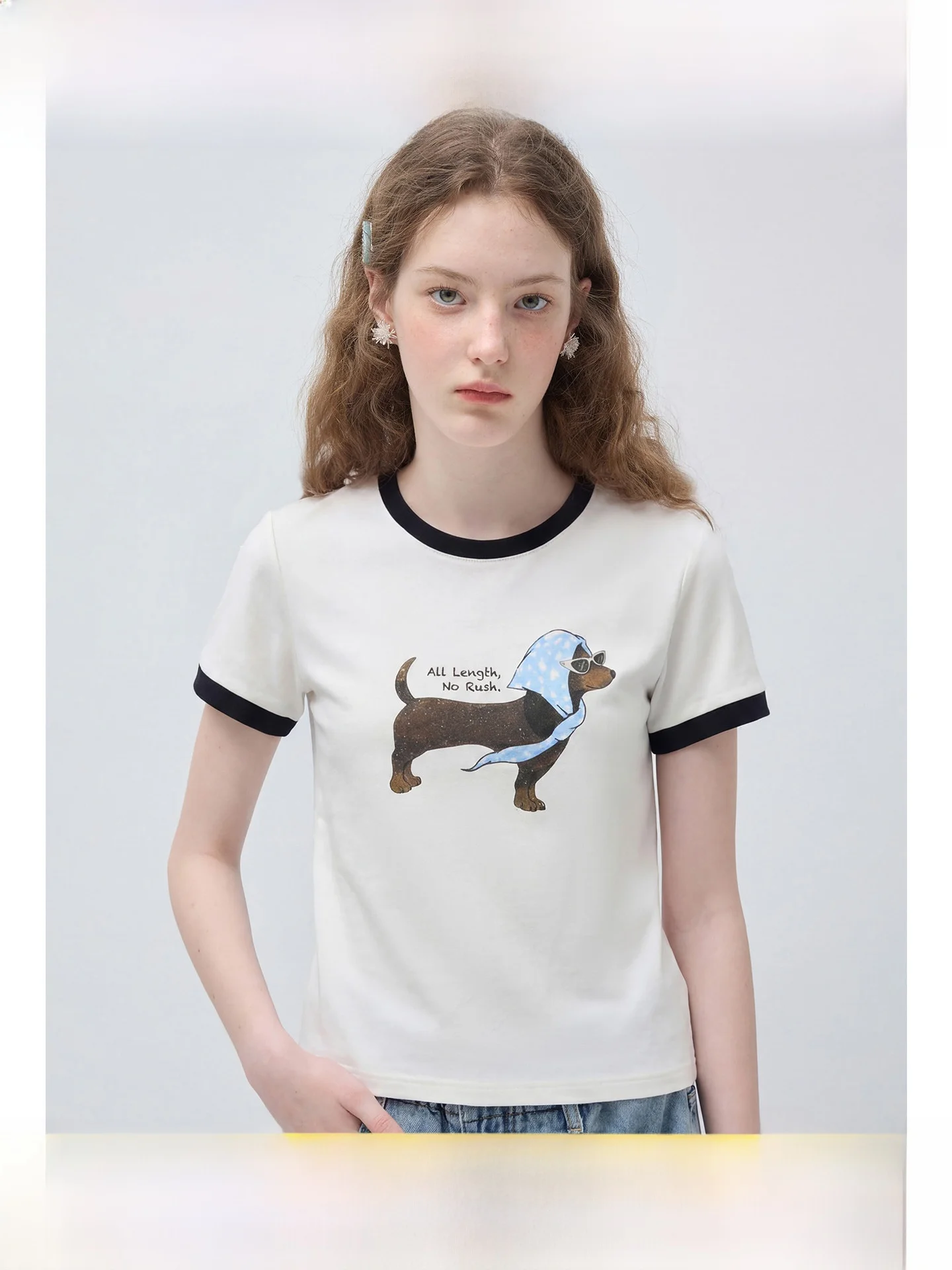 

plus Size Women's round Neck Short Sleeve T-Shirt Printed Slimming Versatile Summer New Style Comfortable Breathable Korean S...