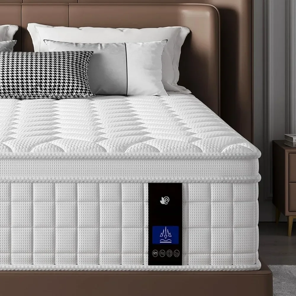 Full Size Mattress,10 inch Memory Foam Hybrid Mattresses in a Box，Full Mattress with Individually Pocket Springs