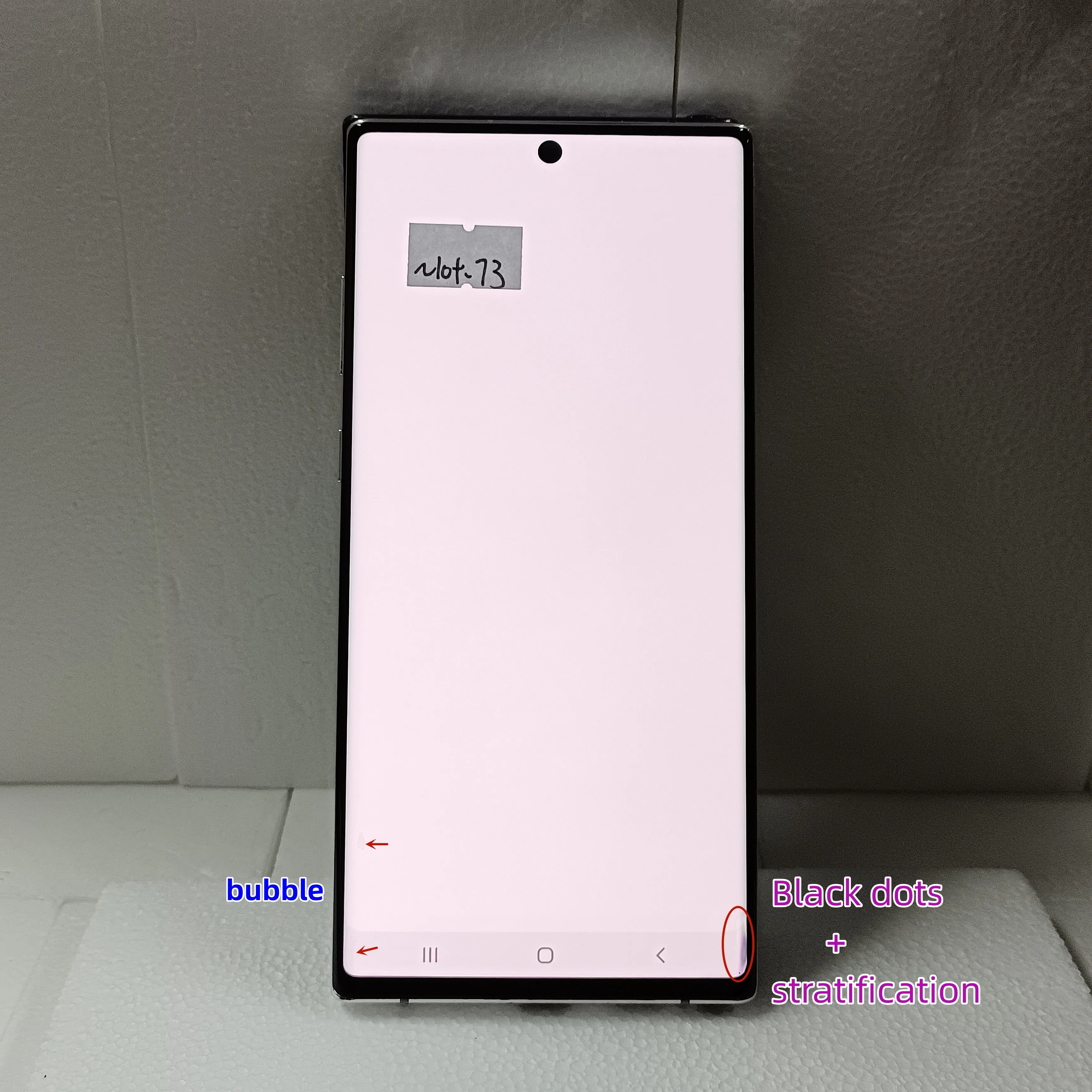 Imagem -05 - Teste para Samsung Galaxy Note 10 Plus Display com Defeito 6.8 Note10 Plus Sm-n975f ds N975a N975u Display Lcd Tela de Toque 100