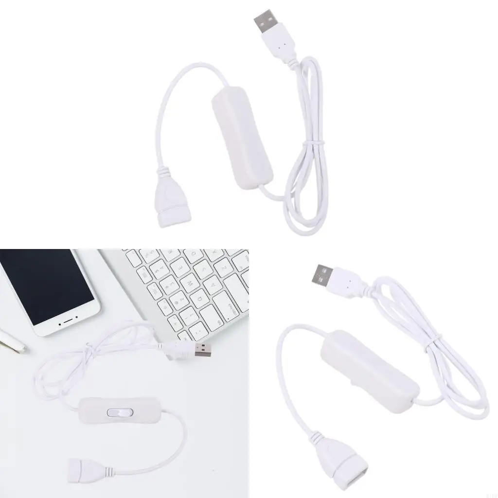 E1PF Easy to Operate Safe Cord  USB 2.0  Extension Cable with Switch  Good  Wire