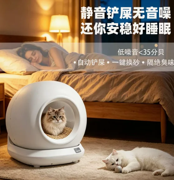 Hot Selling Pet Intelligent Cat Litter Box Fully Automatic Cleaning, Large Deodorization, Fully Enclosed Electric Cat Toilet Who