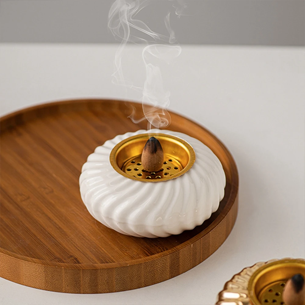 Luxury Ceramics Incense Burner Round Shape New Design Arabic Oud Burner