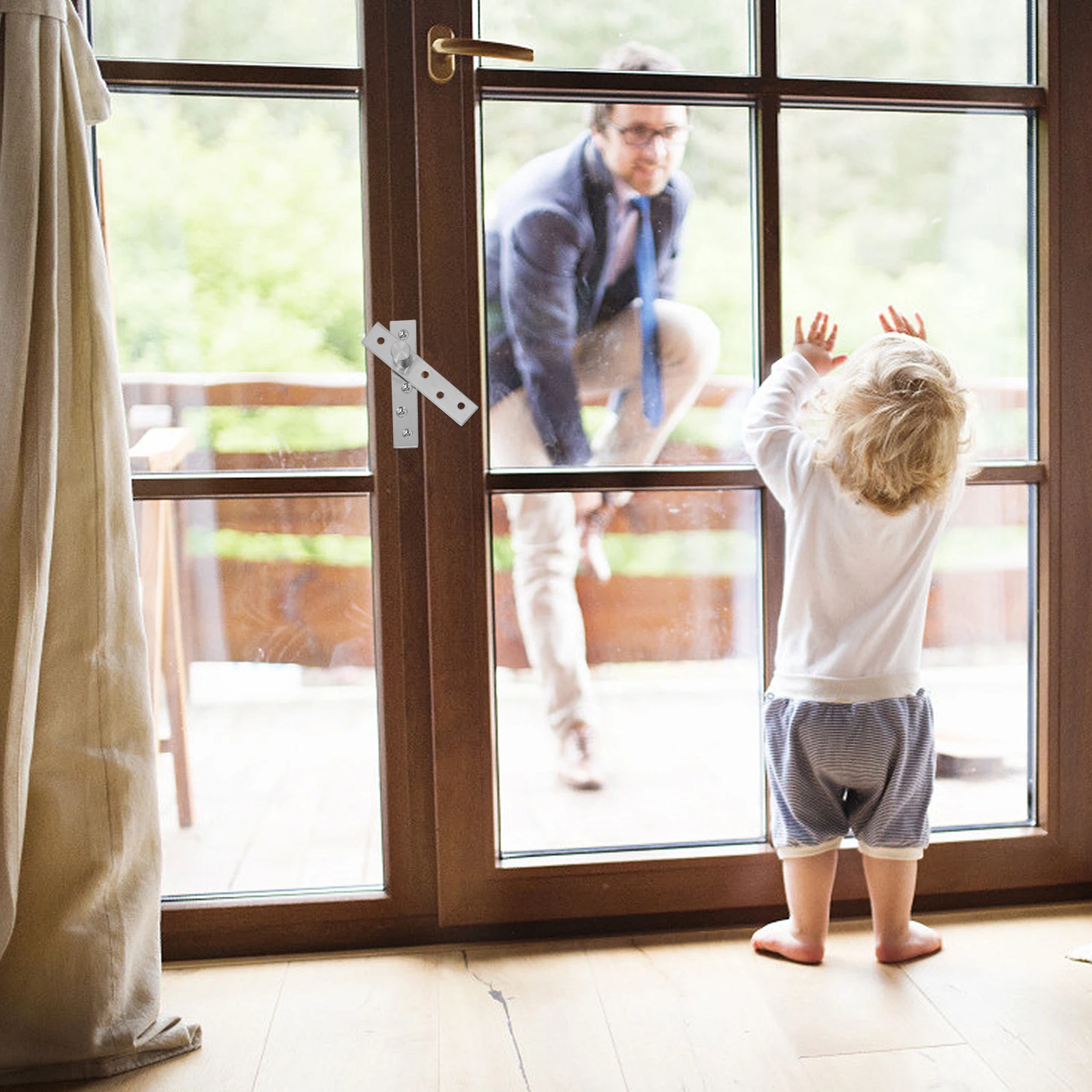 

2pcs Heavy Duty Stainless Steel Door Hinge Stainless Steel Door Hinge 360 Degree Hidden Pivot Suitable Wooden Alloy Doors