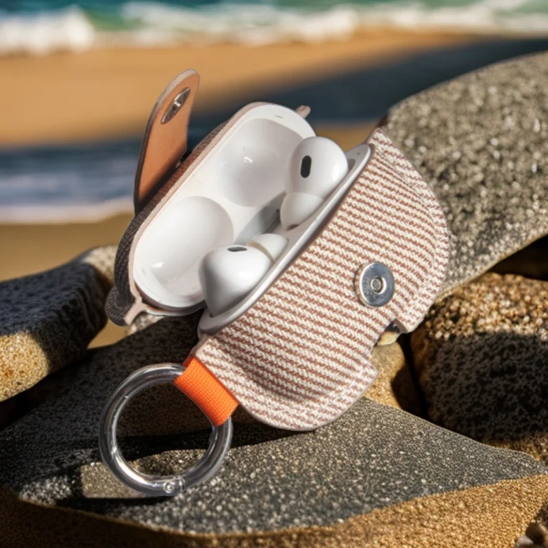 ل Airpods 4 حافظة لينة فاخرة بو الجلود حقيبة سماعة الاذن ل Airpods 3 TWS سماعة غطاء وقائي لابل Airpod Pro/Pro 2nd