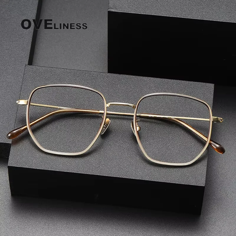 

Vintage Titanium Acetate Eyeglasses Frame for Men Retro Myopia Prescription Optical Glasses Frame Women Luxury Brand Eyewear