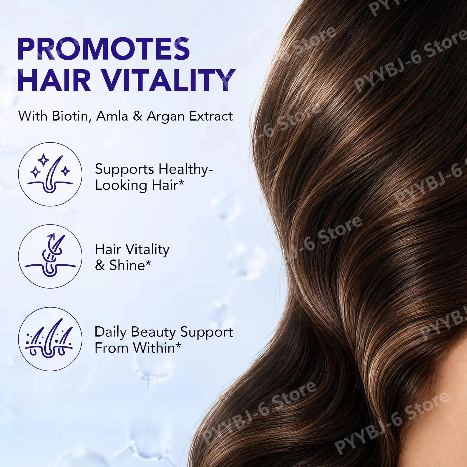Artoalabs GHK-Cu Copper Peptide Softgels with Biotin and Hyaluronic Acid Skin Elasticity Hair Vitality Antioxidant 120 Softgels