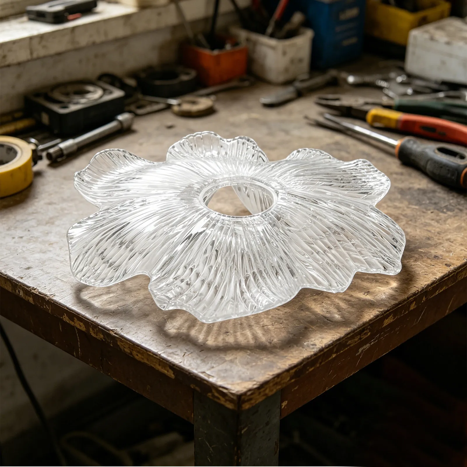 

Petal Lamp Shade Acrylic French Country Chandelier Style 42Mm Fitter Soft Diffusing Ceiling Pendant Light Shade for Hallway