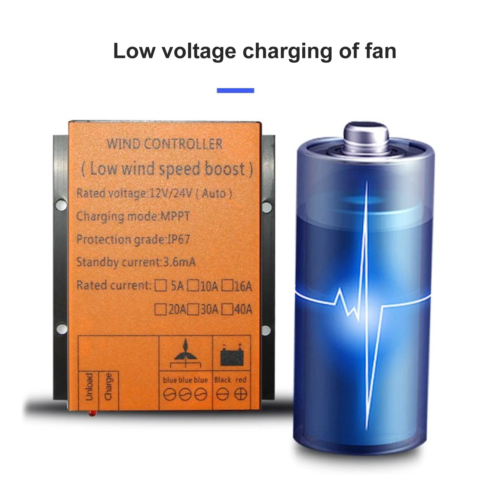 12V 24V 16A Wind Turbine Controller 300W-1000W Step Up Type MPPT PWM Wind Charge Controller Regulator