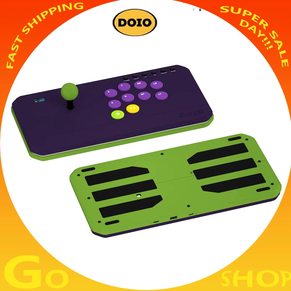 

Новая игровая клавиатура DOIO HITBOX KBGM-H08B, подсветка из алюминиевого сплава, PBT для PS4, PS5, переключающая клавиатура, пользовательские паровые аксессуары для ПК