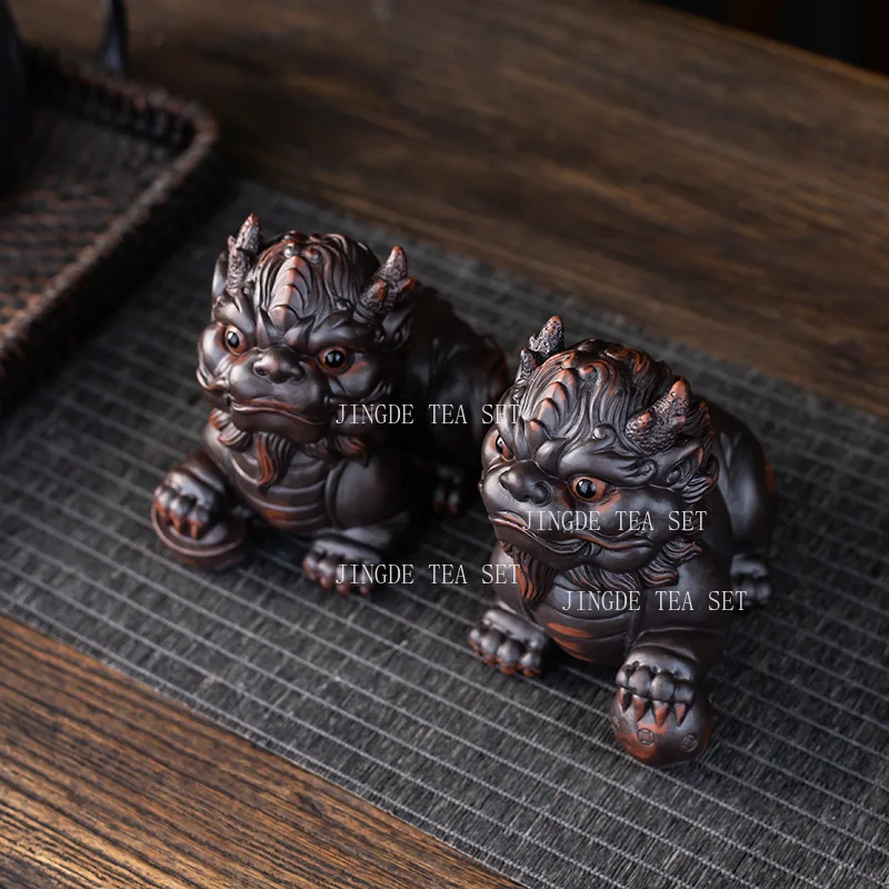 

Керамический чайный орнамент для домашних животных, меняющий цвет, китайский дзен, украшение в виде животного, чайная игра, креативные аксессуары для зазора в виде краба