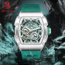 Men's Watch Automatic Mechanical 316L Stainless Steel Dial Luxury BRUBOSES New Imported Movement Wristwatch Relogios Masculino