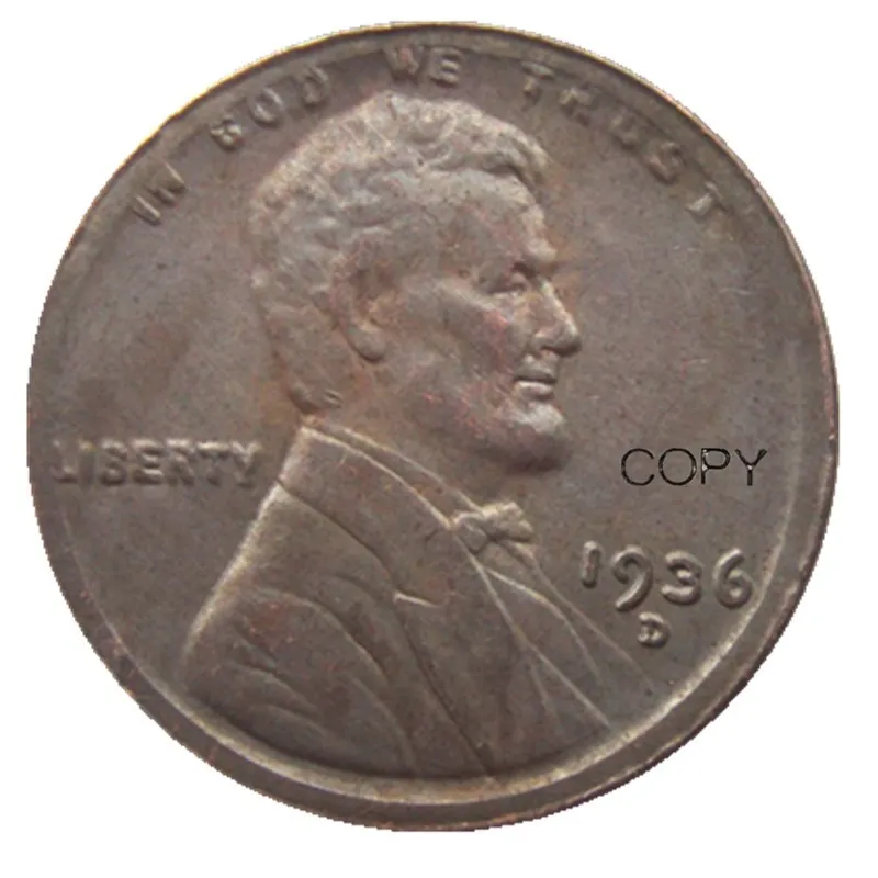 US 1936P/S/D Wheat One Cent 100% Copper Copy Coin