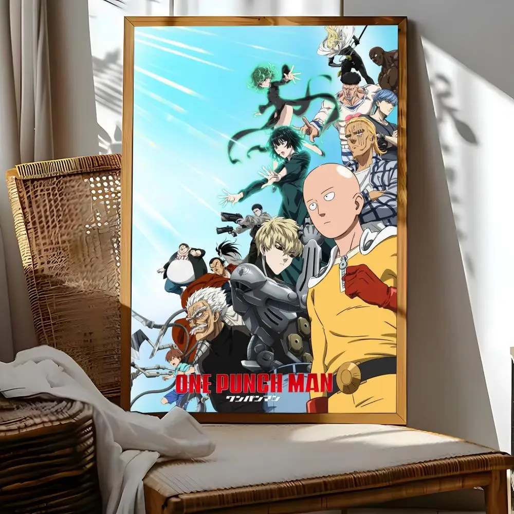 One-Punch Man Painting Calligraphy Frameless Poster Canvas Painting Wall Prints Picture For Living Room Home Decor - view 6
