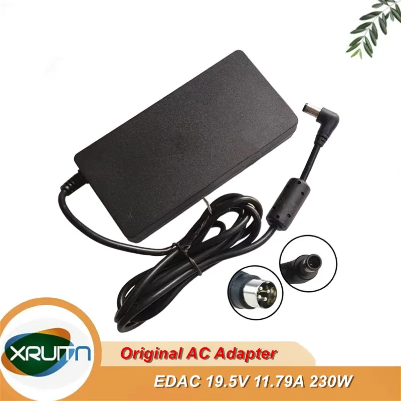 

Original EDAC AC Power Adapter 230W, 19.5V 11.79A, Barrel 7.4/5.0mm With Pin, 4-Pin Plug 3-Prong, EA12323N-1950