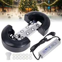 8 Head Ultrasonic Humidifier Mist Maker Fogger Machine & 110V 220V Waterproof Power Supply Fog Sprayer Generator