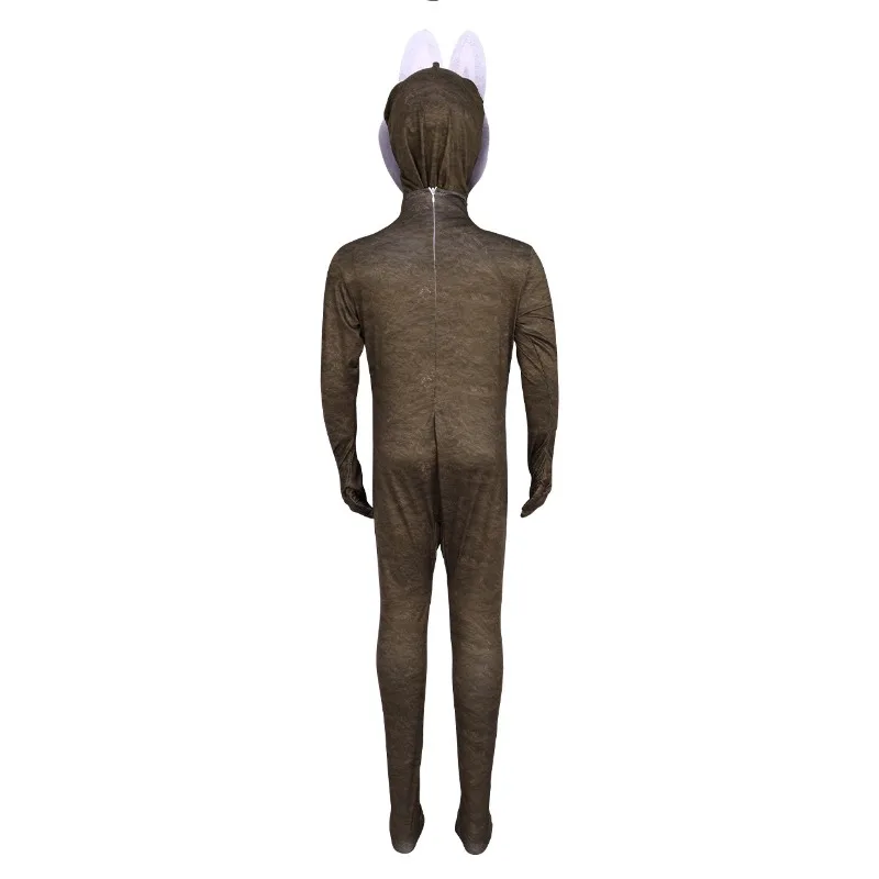 أطفال الشمال الغابات قزم الوحش الكرتون الوحش زي الهالوين التأثيري صبي فتاة كرنفال حفلة لعب الأدوار فستان بذلة قناع