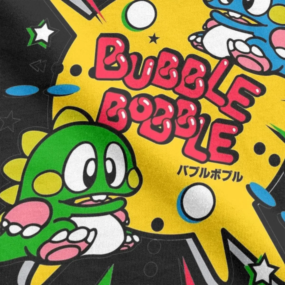 Bubble Bobble T-Shirt for Men Leisure 100% Cotton Tee Shirt Crew Neck Short Sleeve T Shirts Graphic Printed Clothing