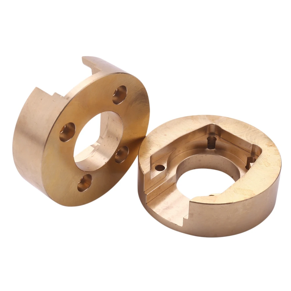 2Pcs 110G Brass Counterweight Balance Weight for CR3.4 KHAMBA CR1.8 Yucatan RC Crawler Car Upgrade Parts