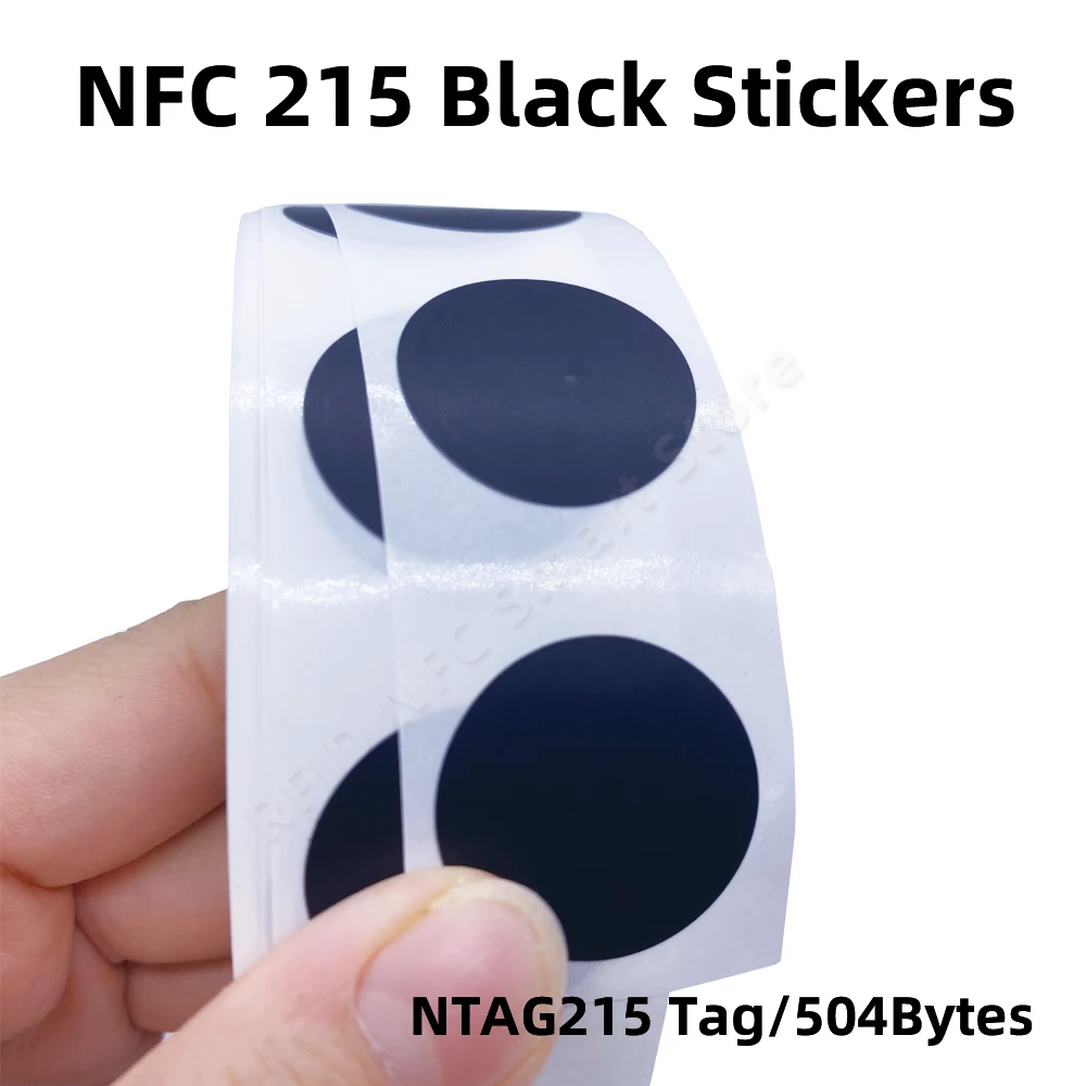 Ntg215 NFC Phone Available RFID Tags Stickers Adhesive Label 13.56MHz ISO14443A Ntag 215 TagMo Forum Type2 for All NFC Phones