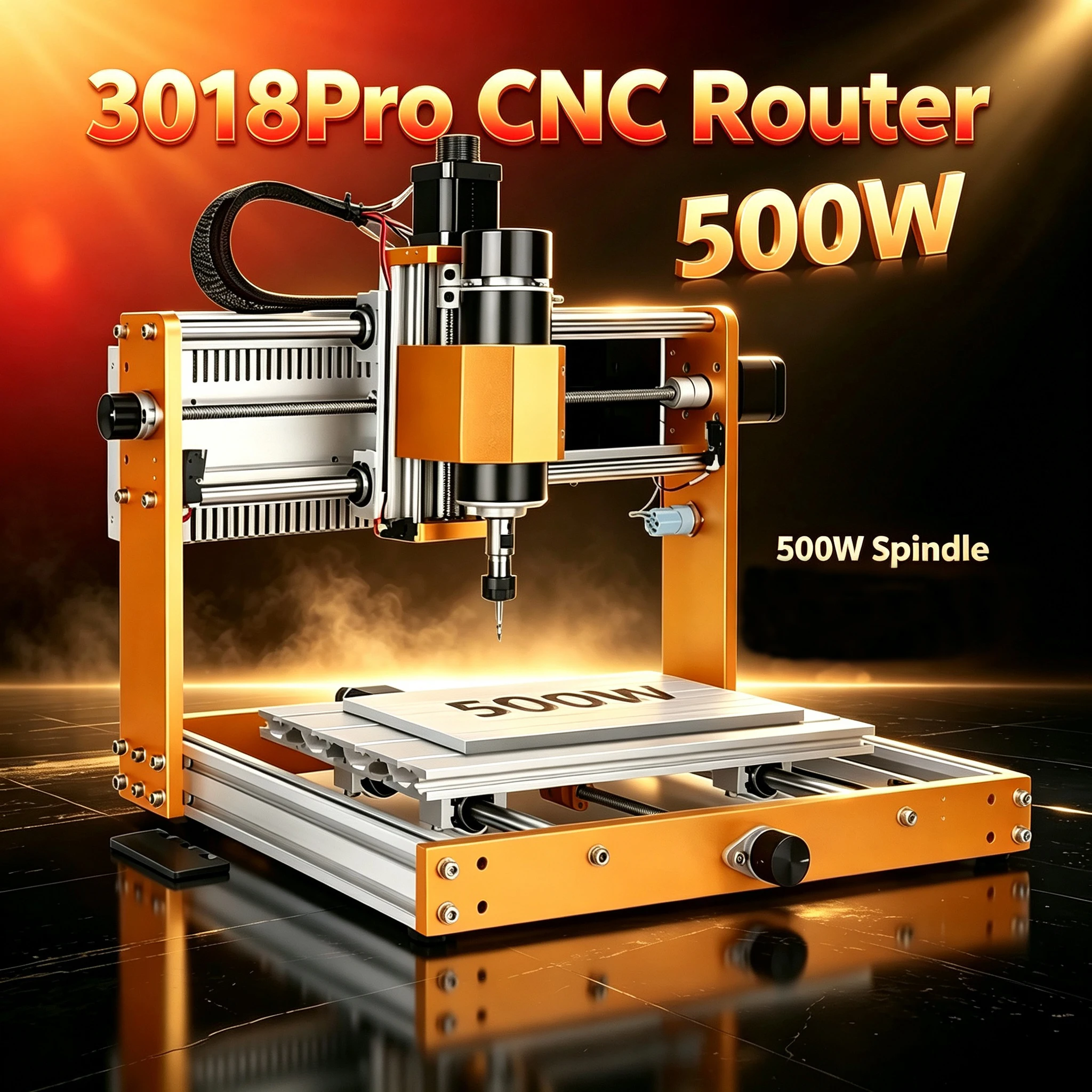 Suspeedy 500W Spindle Wood Metal Acrylic MDF Carving Cutting Milling Pro Ultra Compact MINI Portable CNC Router