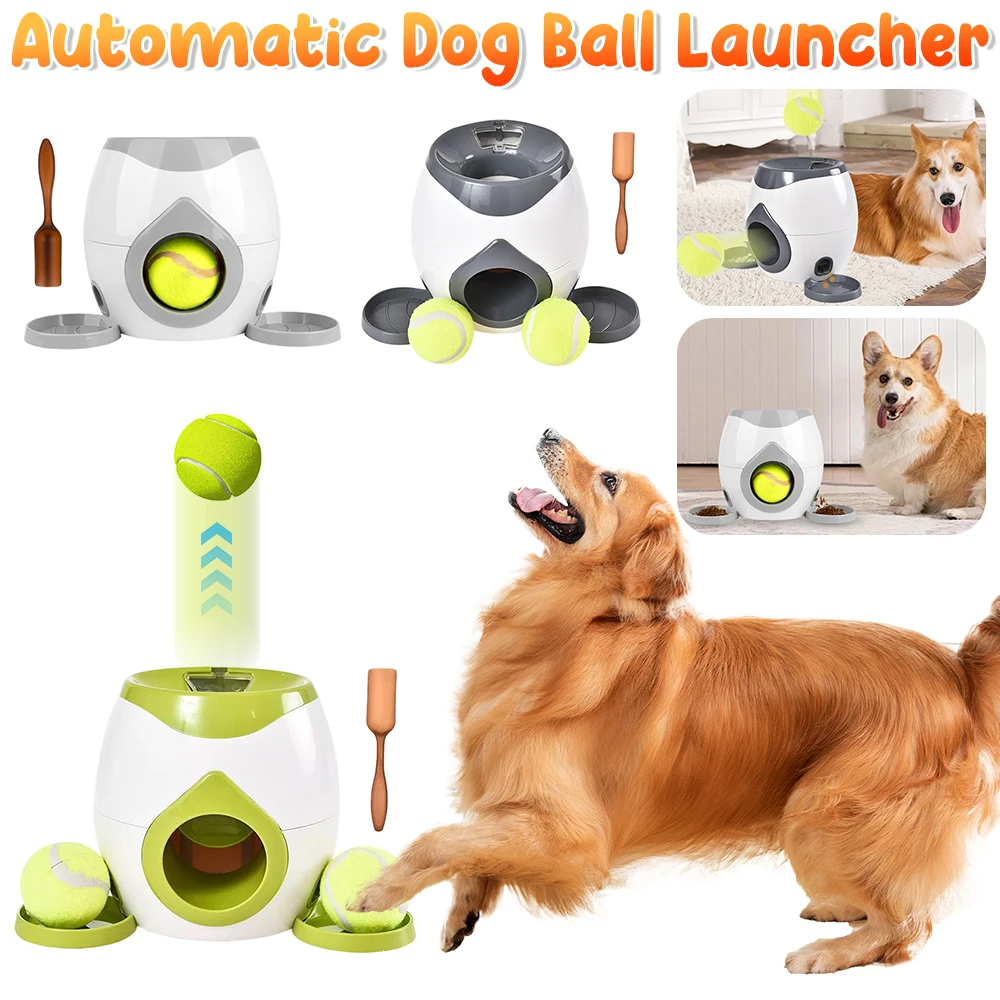 

Automatic Dog Ball Launcher Pet Feeder Funny Throwing Smart Feeder Dog Tennis Ball Machine For Small And Medium Dogs Supplies
