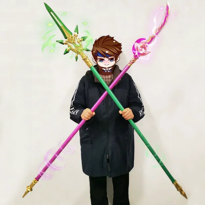 Xiao Zhongli Cosplay Weapon Vortex Vanquisher Genshin Impact Cosplay Weapon Props Yae Miko Engulfing Lightning Magic Wand Props