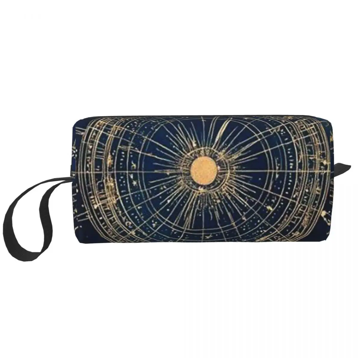 Starry Night Sky With Glowing Golden Star And Constellation Pencil Case for Boys Girls Pen Box Pencil Bag Women Organizer Pouch