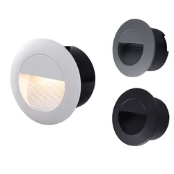 Outdoor Waterproof IP65 Dimmable Led Stair Light 5W Recessed LED Step Lamp Pathway Wall Corner Lamps AC85-265V Wall Light DC12V