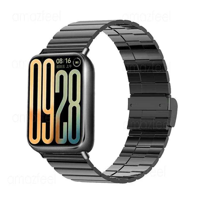 Ремешок из нержавеющей стали для Xiaomi Mi Band 9 Pro, металлический ремешок для Redmi Watch 4, браслет для xiaomi Band 8 pro, браслет Correa