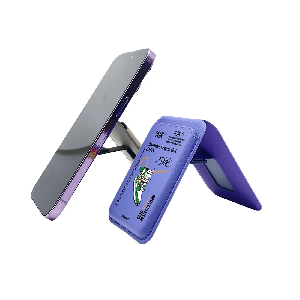 Aggiornamento magnetico 85 scarpe da ginnastica custodia a portafoglio in pelle PU per MagSafe iPhone13 14 15 16 AIR scarpe sportive etichetta porta carte di credito