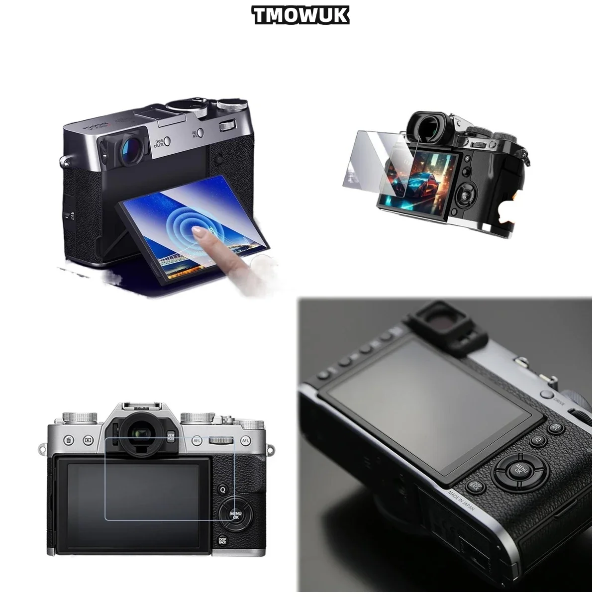 For Fujifilm XT-5 XT-4 R50 R8 XS10 X-100V Pro3 HD Tempered Glass Screen Protector Film 9H Hardness