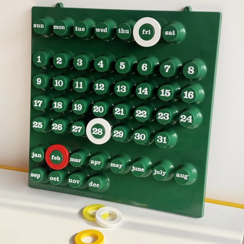 Handmade DIY Desk Calendar Ring Annual Perpetual Calendar Personalized Desktop Ornament Creative Office Internet celebrity