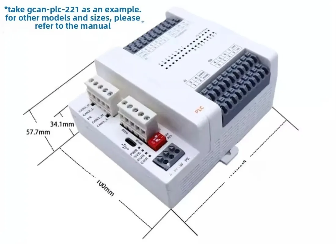Integrated PLC Controller CANopen Modbus RTU TCP Ethernet Digital Analog I/O Module