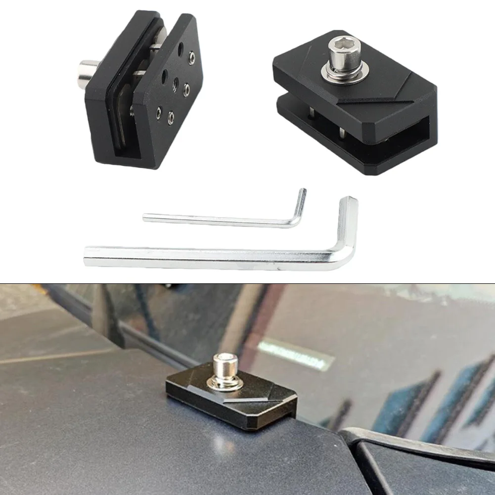 2PCS Hood Spotlight Mounting Bracket With Quick Release Function CNC Aluminum Alloy Light Holder Car Modification Parts
