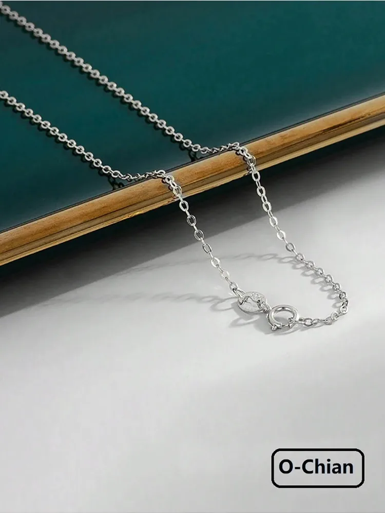 925 Sterling Silber Minimalistische 40cm 45cm Damen Einfache Halskette für Frauen Halskette Geschenke Mode Hochwertige Feine Schmuckstücke – Detail 13