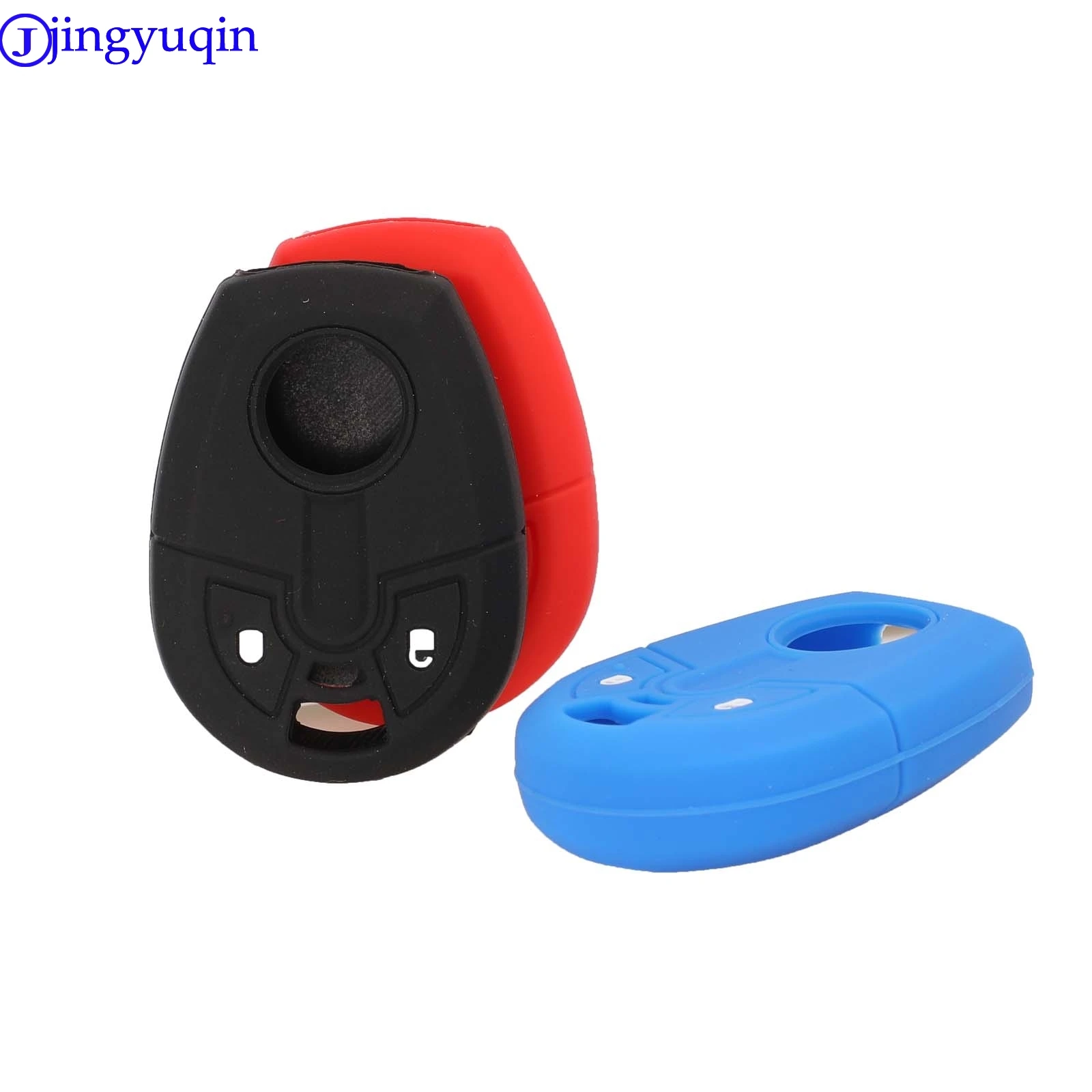 jingyuqin 2B Remote Car Key Silicone Cover Case For Fiat Positron Holder Skin Procted