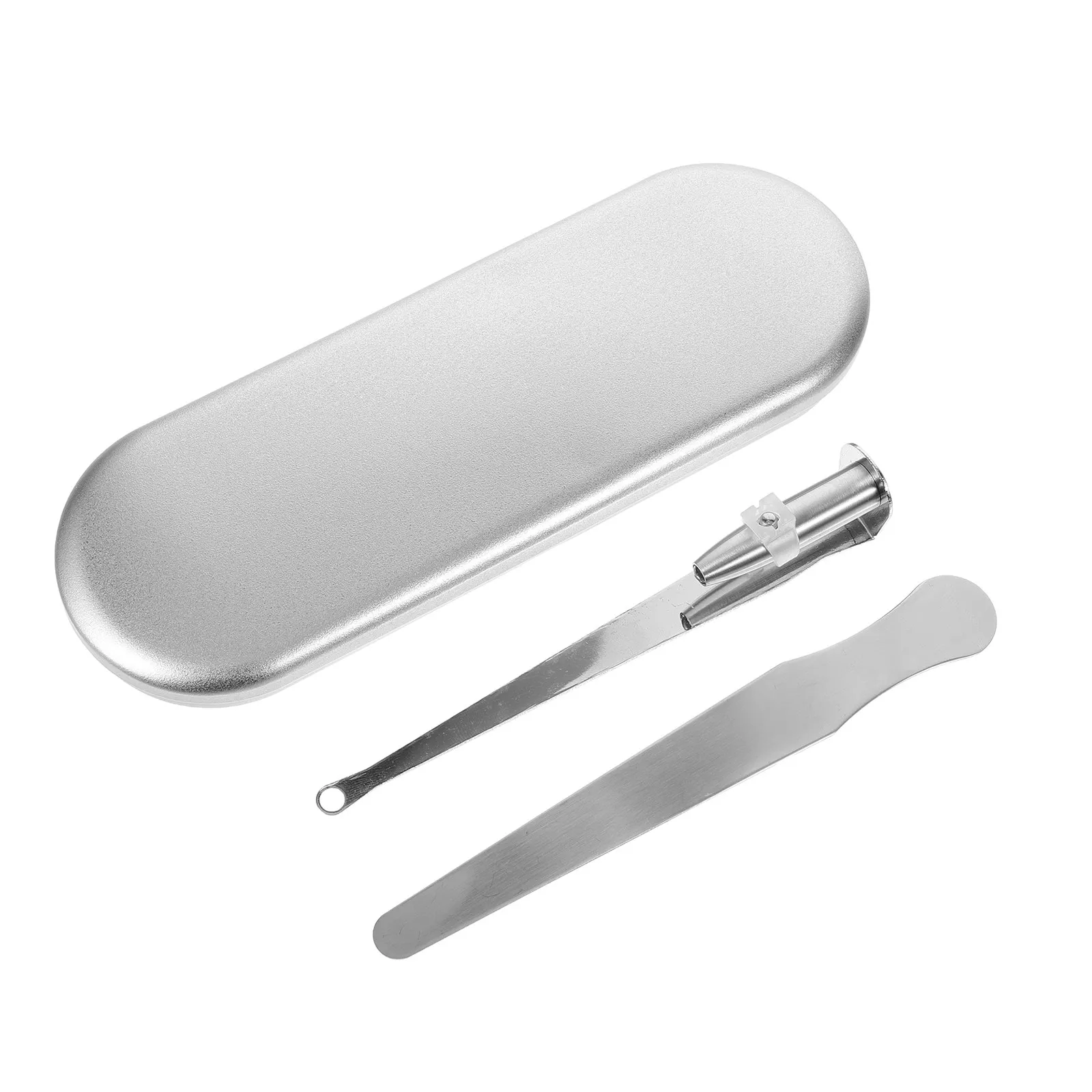 

1Set Premium Tonsil Stone Removal Kit Stainless Steel Tonsil Cleaner with Tongue Depressor Oral Care Mouth Cleaning Tool