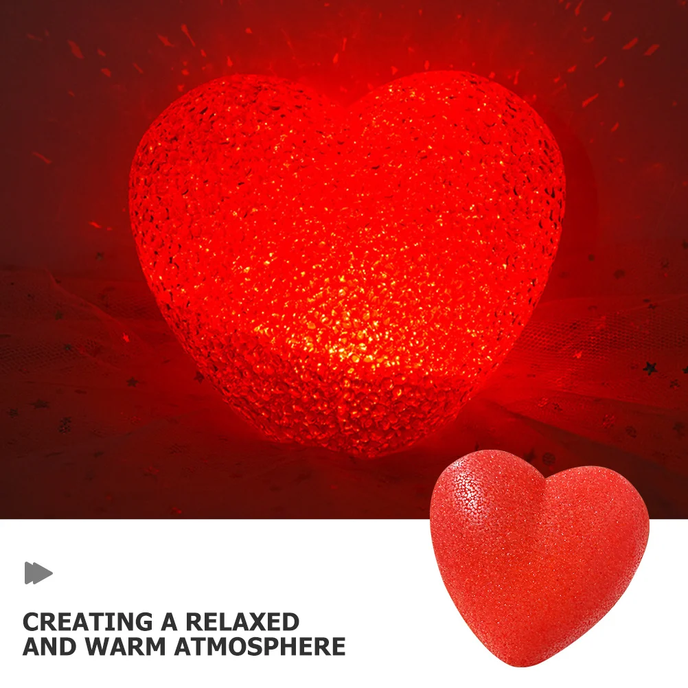 2 قطعة عيد الحب مضيئة على شكل قلب مصباح الإبداعية المرحلة الدعامة زينة للمنزل حديقة مطعم فناء الأحداث #6