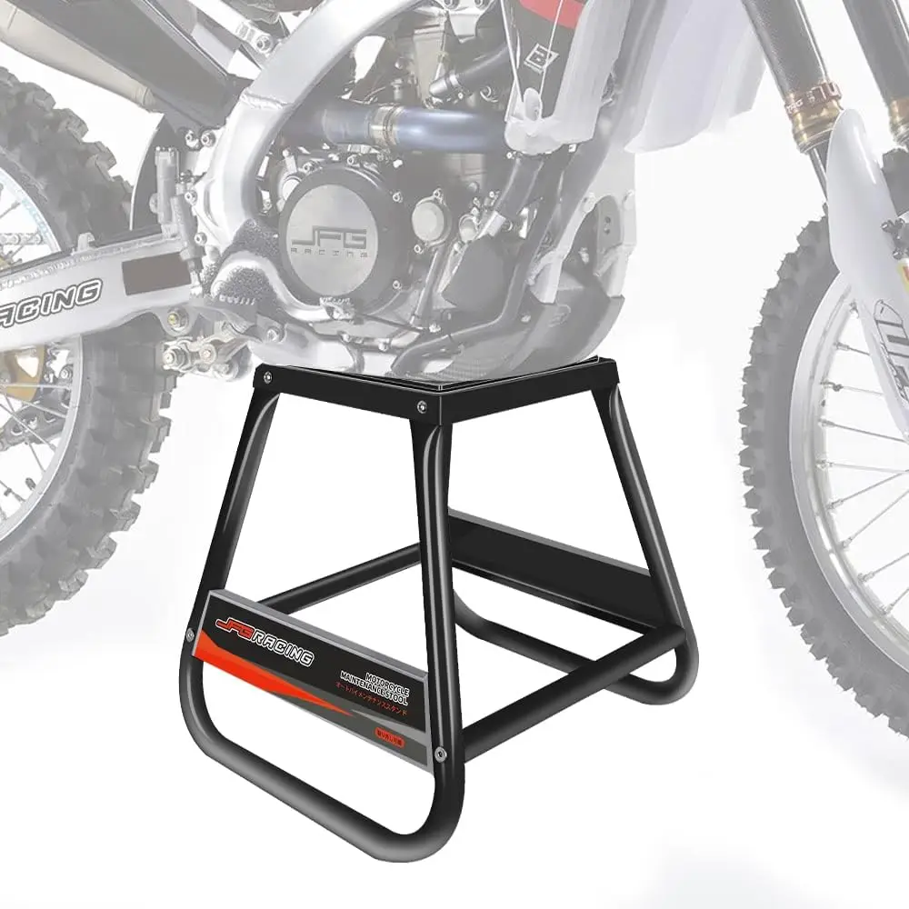 Dirt Bike Stand,Universal Detachable Powder Coated Anti Slip Off Road Steel MX Heavy Duty Dirtbike Maintenance Motorcycle Box St