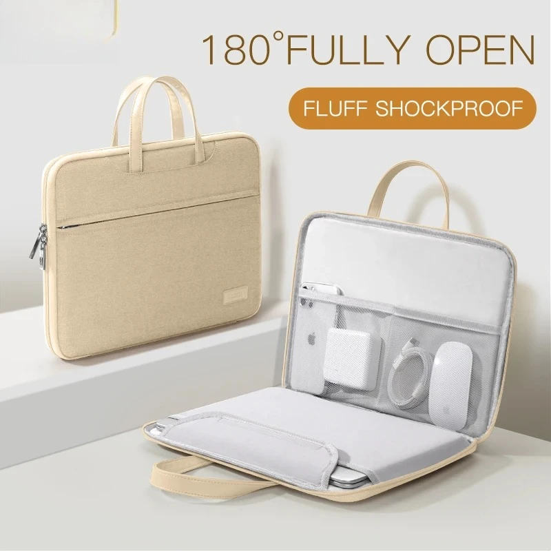 Oxford Computer Bag Document Bag with Handle and Meeting Office School Organizer Handbag Briefcase for Carrying Paper Files