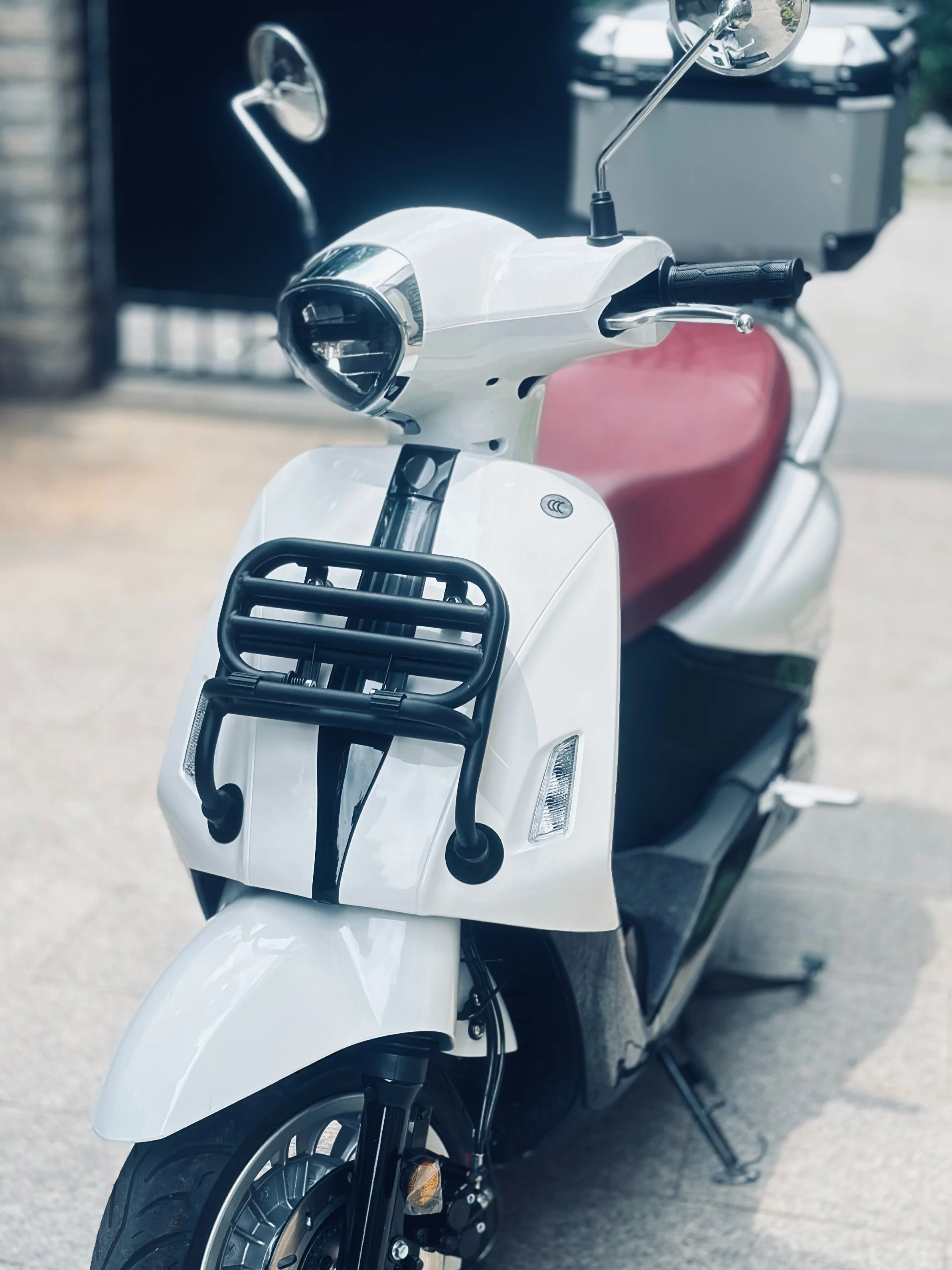 For SYM Fiddle (Taiwan Dx158): Front Cargo Rack/Storage Rack (Modification Part)