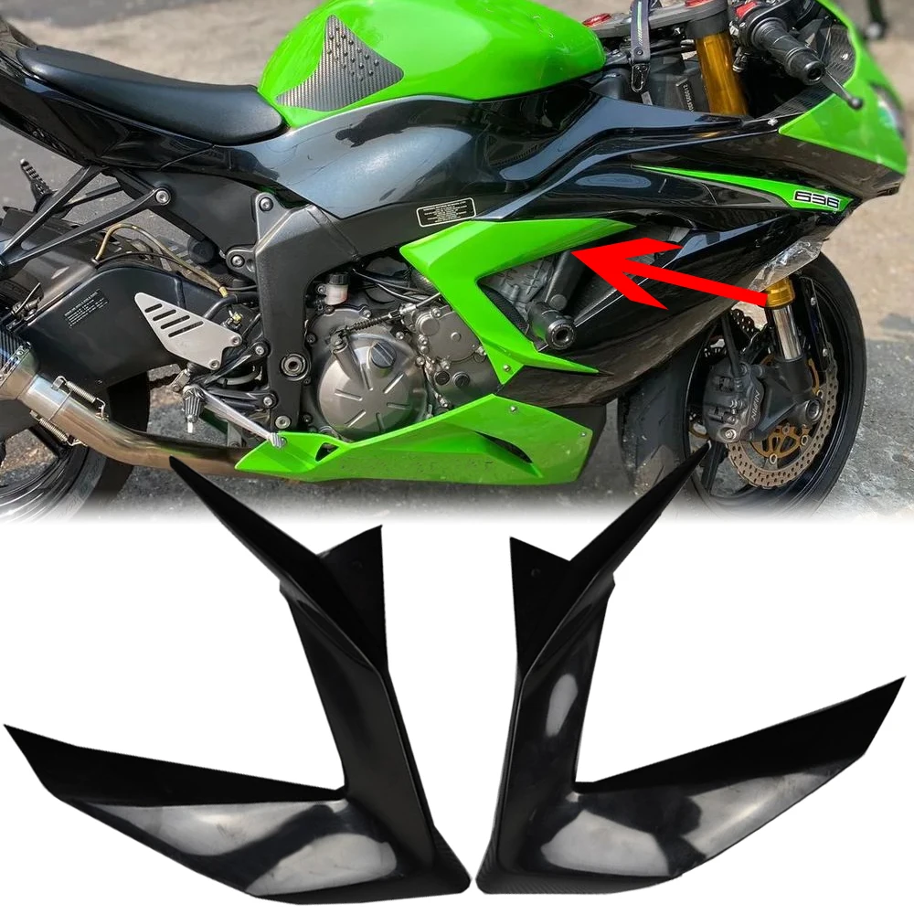 Motorcycle Front Frame Side Panel Cowl Mid Fairing Engine Cover for Kawasaki ZX6R ZX 6R 636 2013 2014 2015 16 17 2018 ZX-6R Part