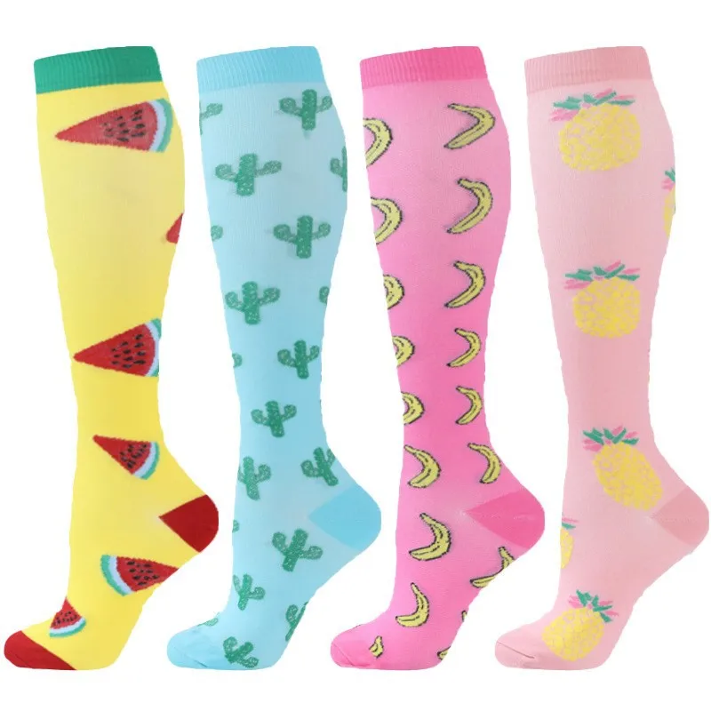 1Pair Running New Compression Stockings Men Women Pressure Nursing Socks for Edema, Diabetes, Varicose Veins Gym Sports Socks