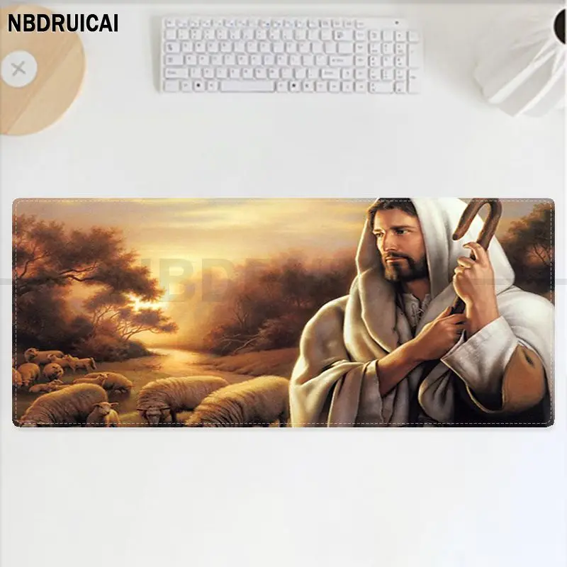 NBDRUICAI-alfombrilla de ratón de goma para Gamer, tamaño pequeño para teclado de juego, cristiano Jesús, recién llegados, venta al por menor