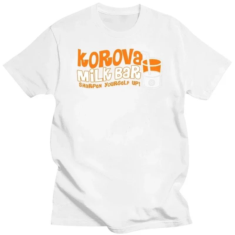 Hip Pop Casual Novelty Colorful Funny Top Unofficial Retro Film Korova Milk Bar T-Shirt Clockwork Orange Inspired Comic Shirt