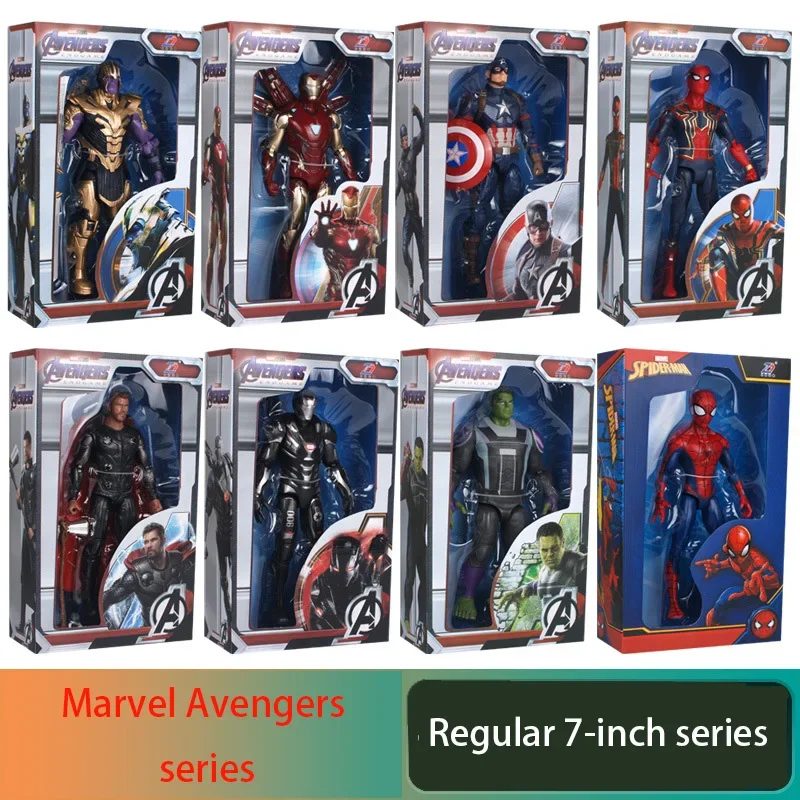 

Hasbro 7-inch Marvel Avengers series Thanos Spider Man Thor Captain America Mobile Cartoon Model Toy Birthday Gift Collectibles