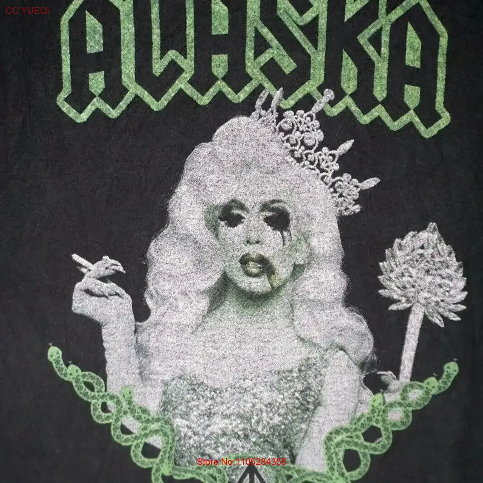 Camiseta G4 Rupaul Drag Race Queen Merch Alaska, Talla Mediana, Estilo Vintage Lavado, Ropa de Diseñador, Elástica, Elegante, Suave, Unisex, Casual