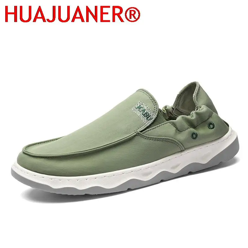 Men Vulcanized Shoes 2025 Summer New Men's Casual Shoes Breathable Walking Canvas Shoes Breathable Loafer Light Male Sneakers