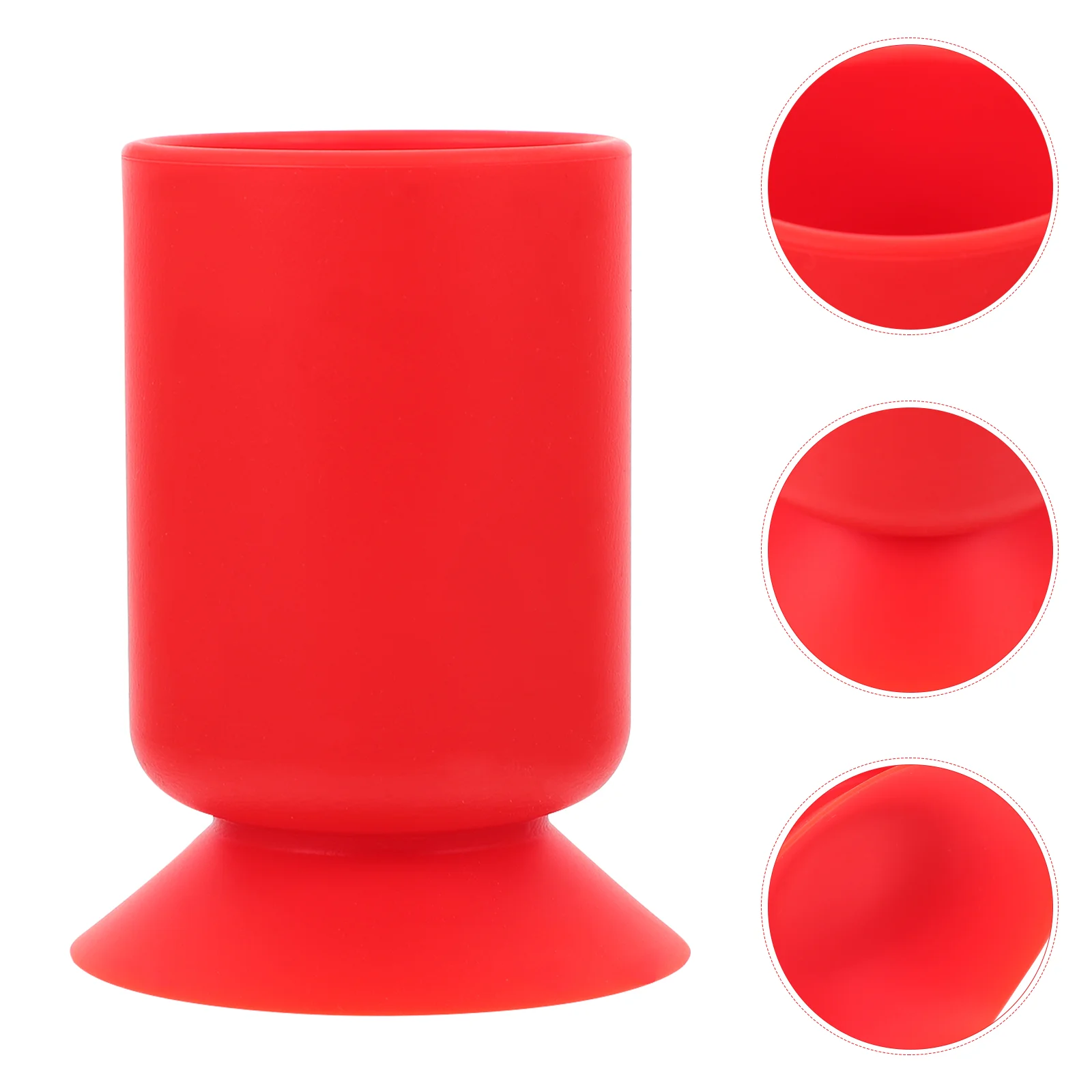 Suporte de copo silicone sucção caneta cosméticos escova suporte organizador mesa maquiagem rosa armazenamento escritório