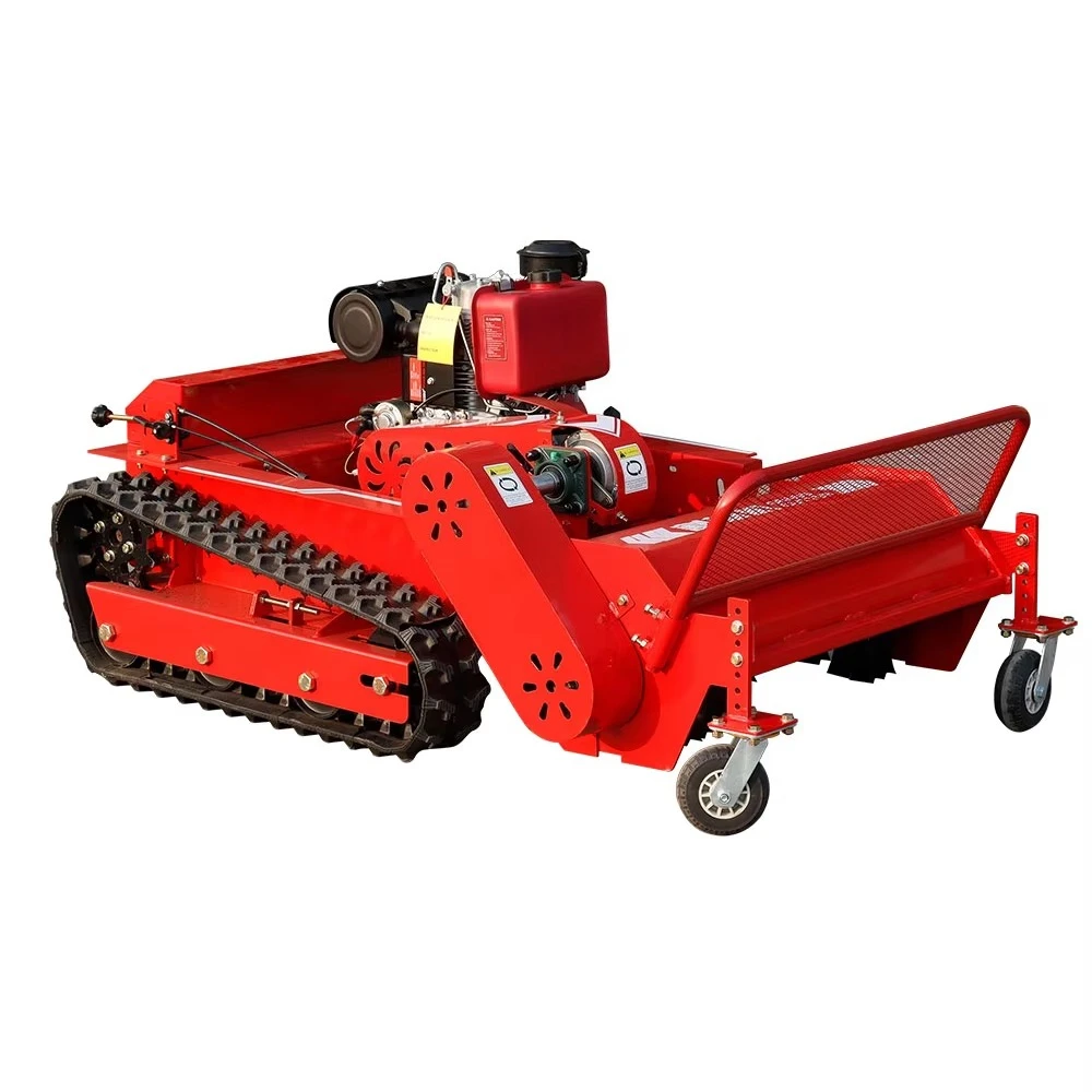 Multi Functional  Brush Cutter Automatic Remote Control Slop Lawn Mower Robot Weeding Machine